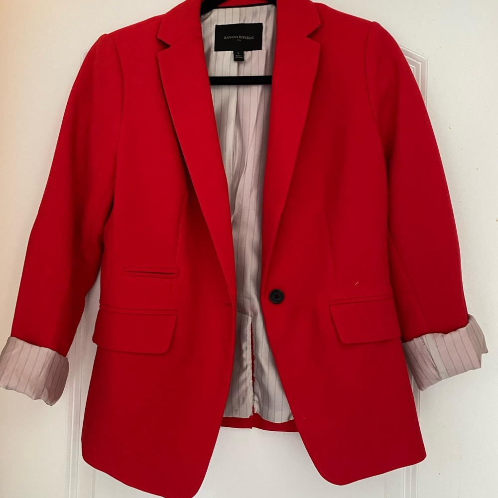 Banana Republic lined blazer